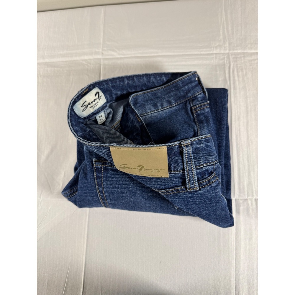 Seven7 Premium Denim Women's Straight Leg Jeans Medium Wash Size 14